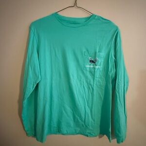 Vineyard Vines Men's Teal Long Sleeve Shirt